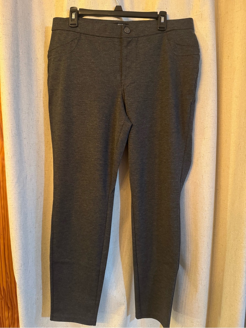 Simply Vera Vera Wang Charcoal Skinny Ponte Pants